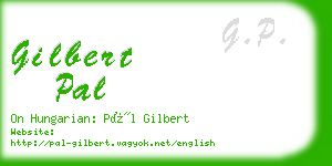 gilbert pal business card